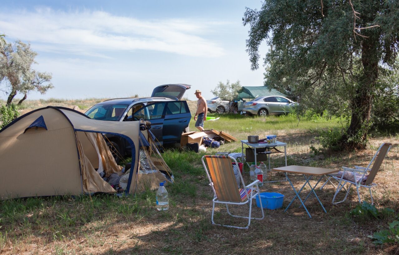 camping car setup