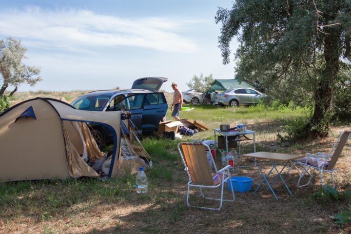 camping car setup