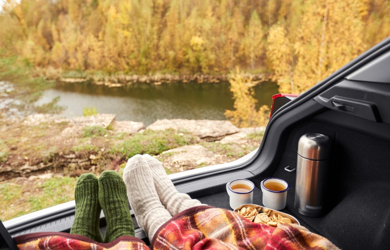 hatchback car camping
