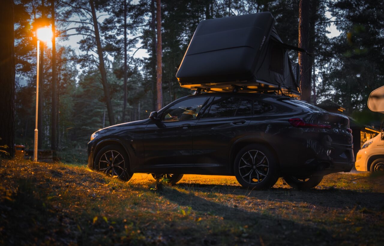 suv car camping setup